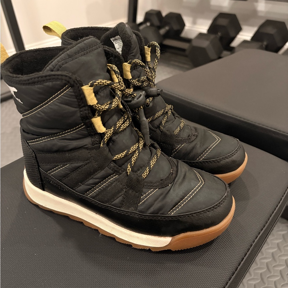Sorel Kids Black and Brown Winter Boots